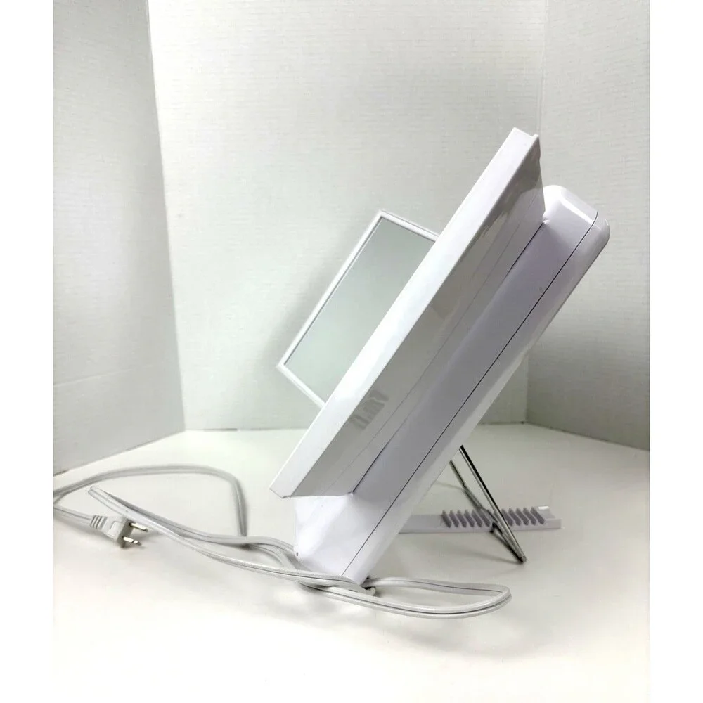 Conair Lighted Magnified Makeup Mirror Vanity 4 Settings TM7LX Tested EUC